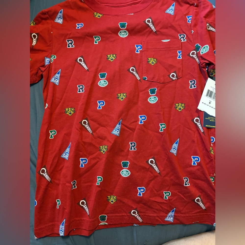 Polo by Ralph Lauren Red Graphic Kids Shirt